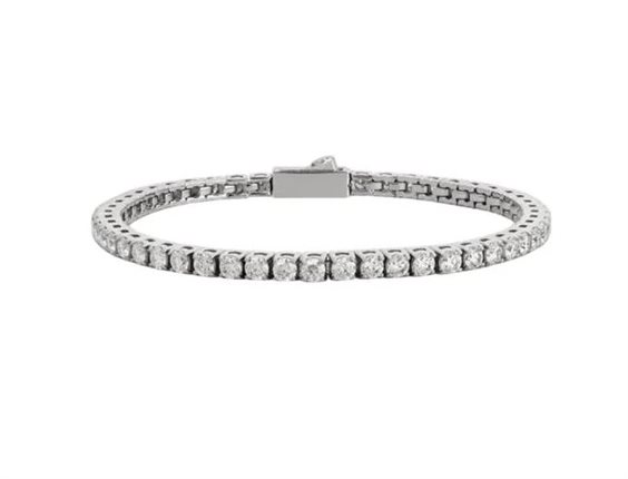 Bracelet John Richmond Femme Tennis Lab in Titane Diamante Lab Grown 4.00 Ct JRTW32WW - JRTW32WW